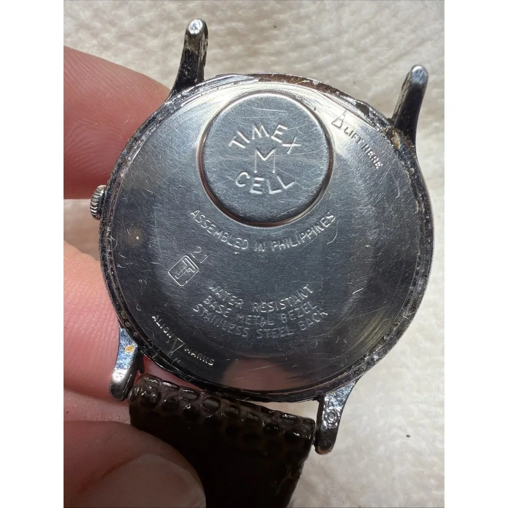 Vintage TIMEX Mercury Easy Reader Taiwan Men's 34mm Watch Movement PARTS REPAIR